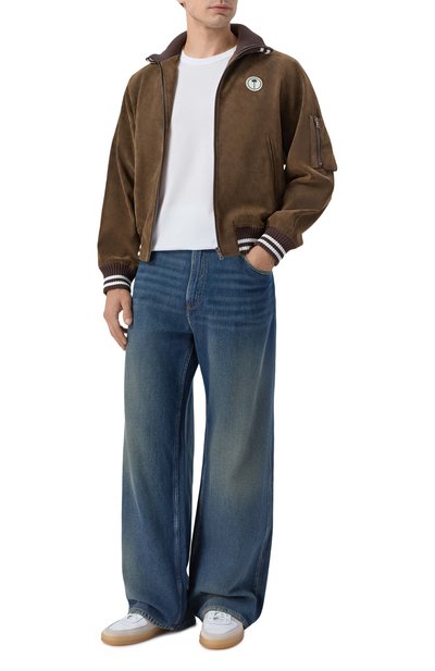 Бомбер PALM ANGELS коричневого цвета по цене 129500 руб., арт. PMJA048S26LEA001, фото 2 Бомбер PALM ANGELS, арт. PMJA048S26LEA001, фото 2