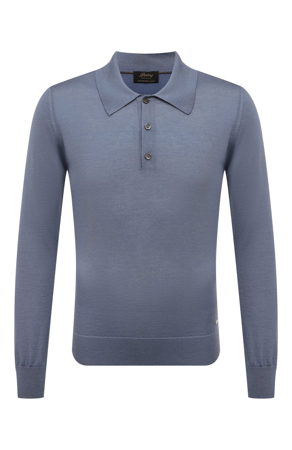Поло из кашемира и шелка BRIONI тёмно-голубого цвета по цене 174500 руб., арт. UMR30LP1K82, фото 1 Поло из кашемира и шелка BRIONI, арт. UMR30LP1K82, фото 1