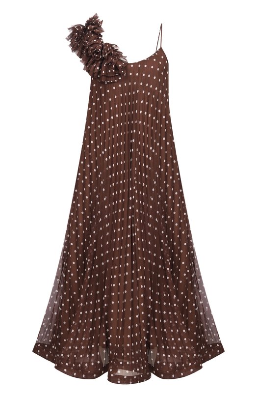 Платье P.A.R.O.S.H. D726181/PALLINA Коричневый D726181/PALLINA