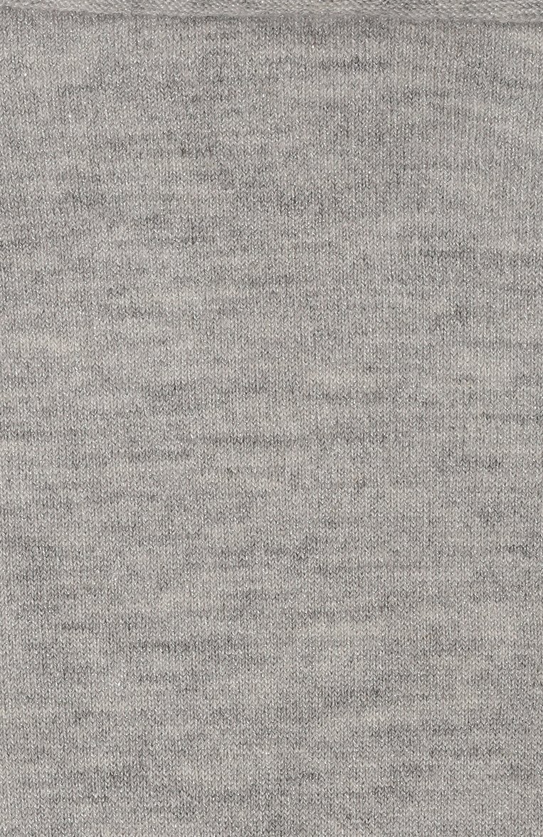 Женские носки из кашемира и шелка BRUNELLO CUCINELLI серого цвета, арт. M41945019 | Фото 2 (Материал внешний: Шерсть, Кашемир; Нос: Не проставлено)