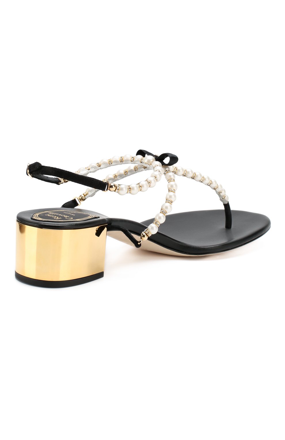 Кожаные босоножки RENE CAOVILLA, арт. C09966-040-C001V001, фото 4