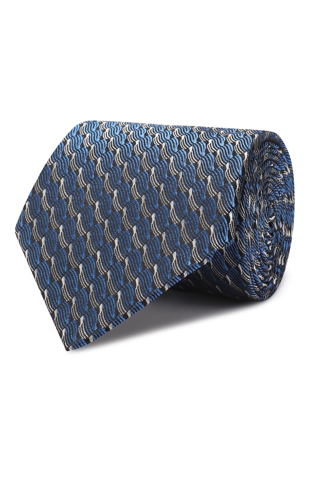 Шелковый галстук LANVIN синего цвета по цене 12600 руб., арт. 2550/TIE, фото 1 Шелковый галстук LANVIN, арт. 2550/TIE, фото 1