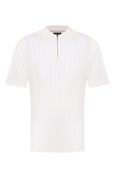 Мужская поло из хлопка и шелка BOSS CAMEL, арт. 50560052