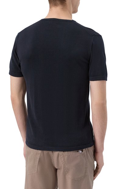 Хлопковый джемпер DANIELE FIESOLI темно-синего цвета по цене 15350 руб., арт. DF0326, фото 4 Хлопковый джемпер DANIELE FIESOLI, арт. DF0326, фото 4