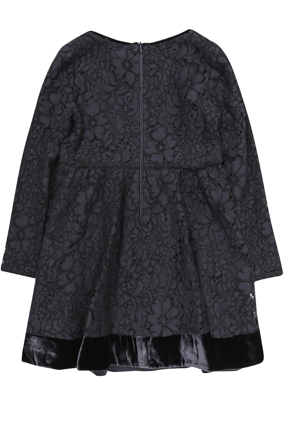 Кружевное мини-платье с бархатной отделкой ERMANNO SCERVINO, арт. 41 I AB02/4-8, фото 2