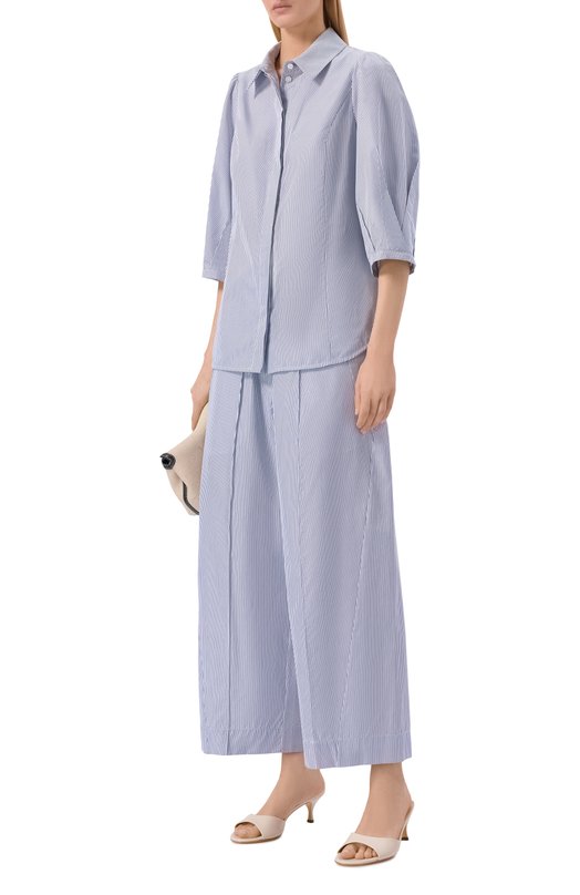 Хлопковые брюки Freeage WS26.PT190S.1010.1049 Голубой  WS26.PT190S.1010.1049 Фото 2