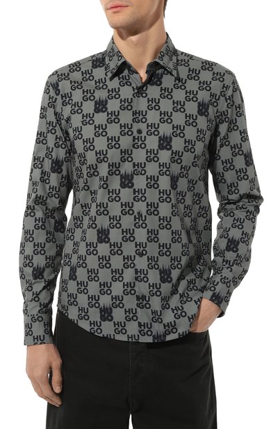 Хлопковая рубашка HUGO, арт. 50534257, фото 3