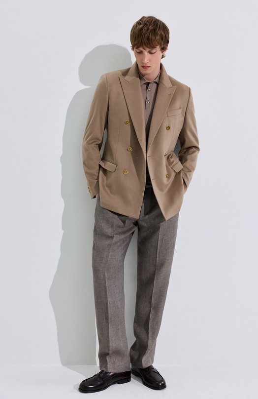 Льняные брюки Andrea Campagna LUCAN0 ELAX/AN1801 Серый  LUCAN0 ELAX/AN1801 Фото 6