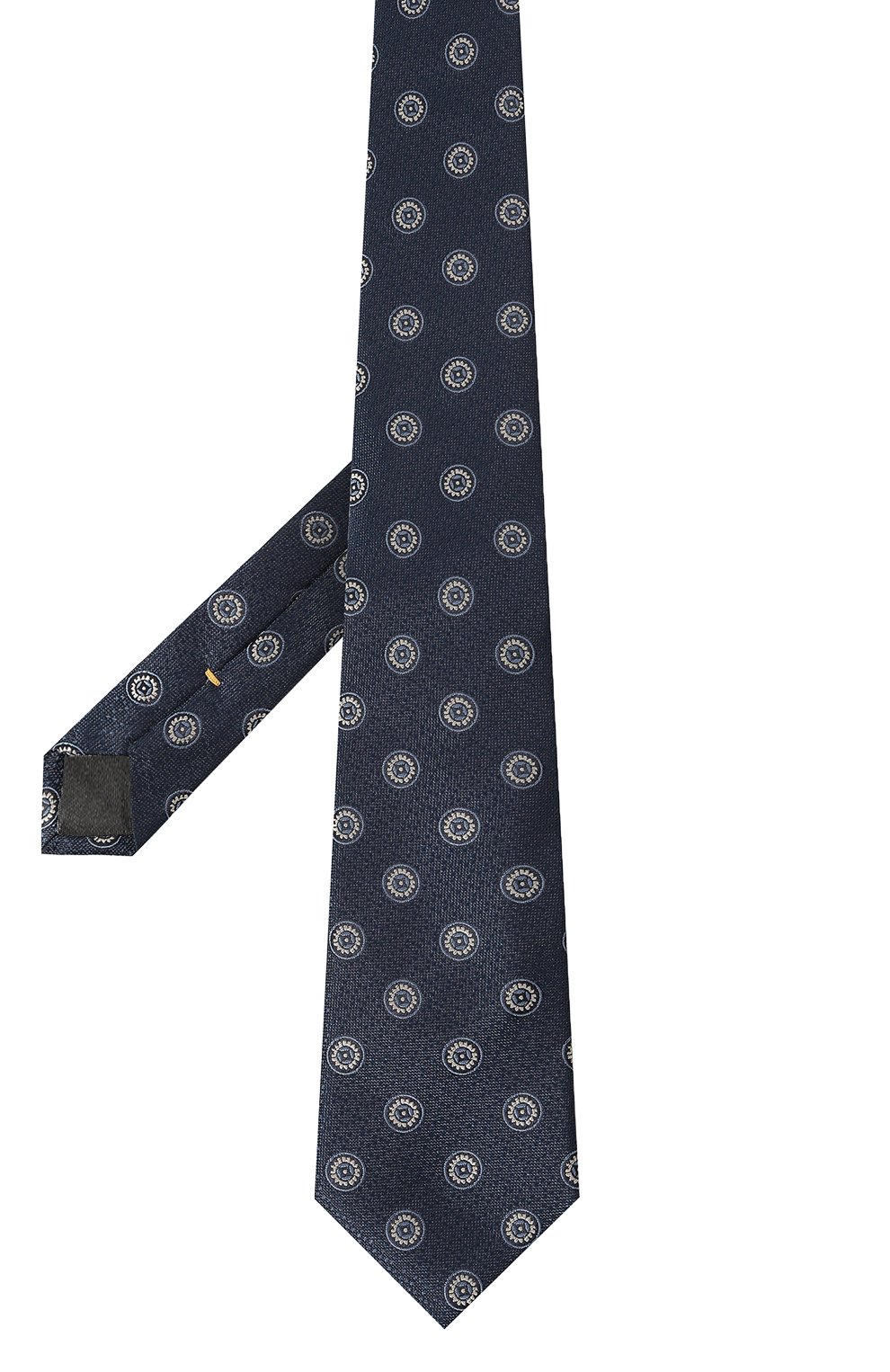 Шелковый галстук CANALI темно-синего цвета по цене 17600 руб., арт. 18/HJ03719, фото 3 Шелковый галстук CANALI, арт. 18/HJ03719, фото 3