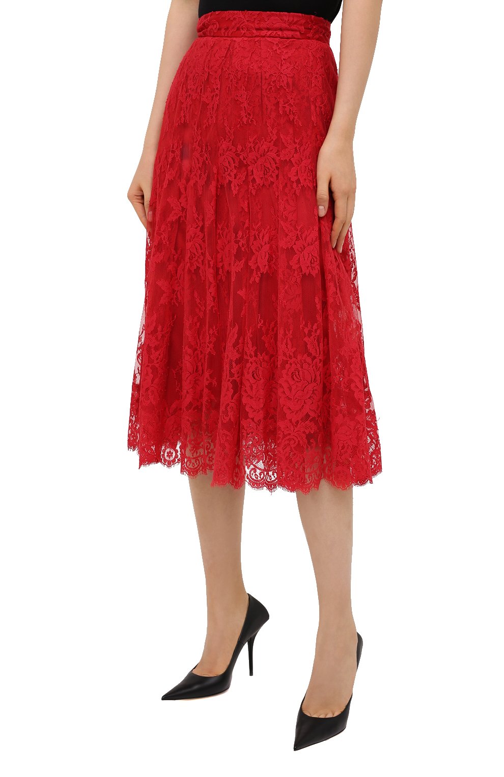 Юбка DOLCE & GABBANA красного цвета по цене 191500 руб., арт. F4BR5T/HLMJ8, фото 3 Юбка DOLCE & GABBANA, арт. F4BR5T/HLMJ8, фото 3