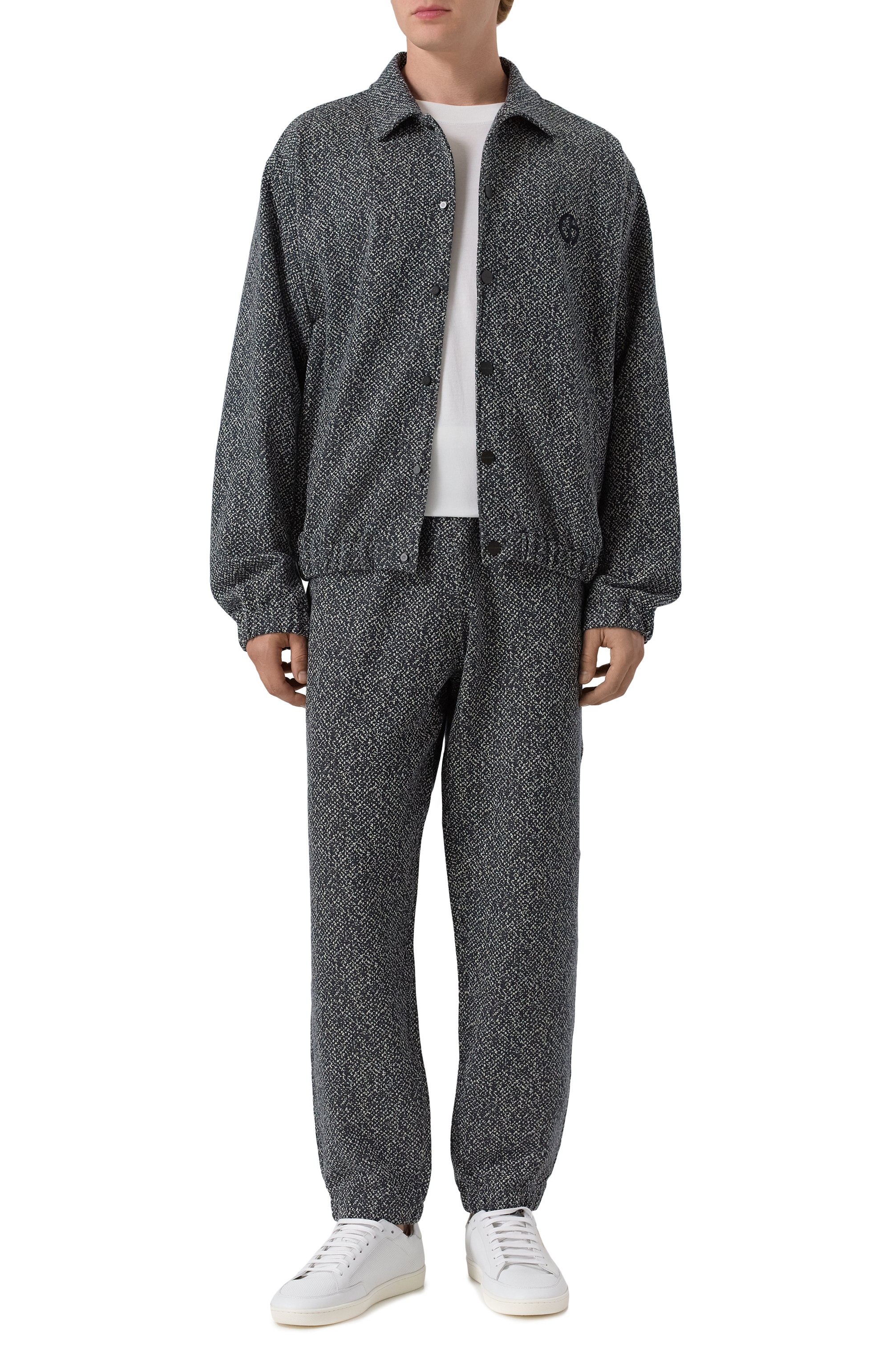 Джоггеры из хлопка и кашемира GIORGIO ARMANI, арт. GM002487/AF20656, фото 2