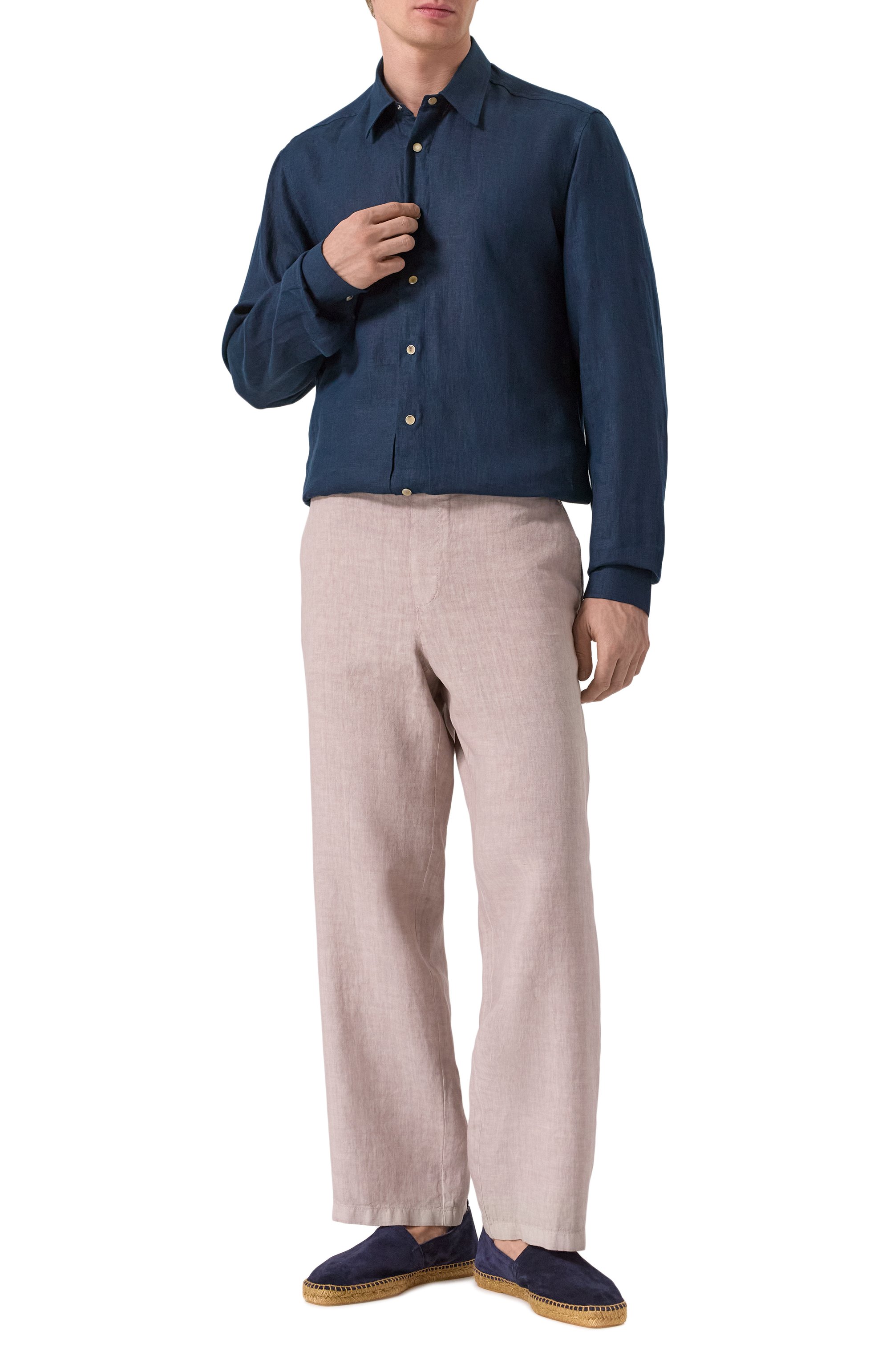 Брюки из хлопка и шелка COLOMBO, арт. PA00505_TCT/T0625-2-C01, фото 2