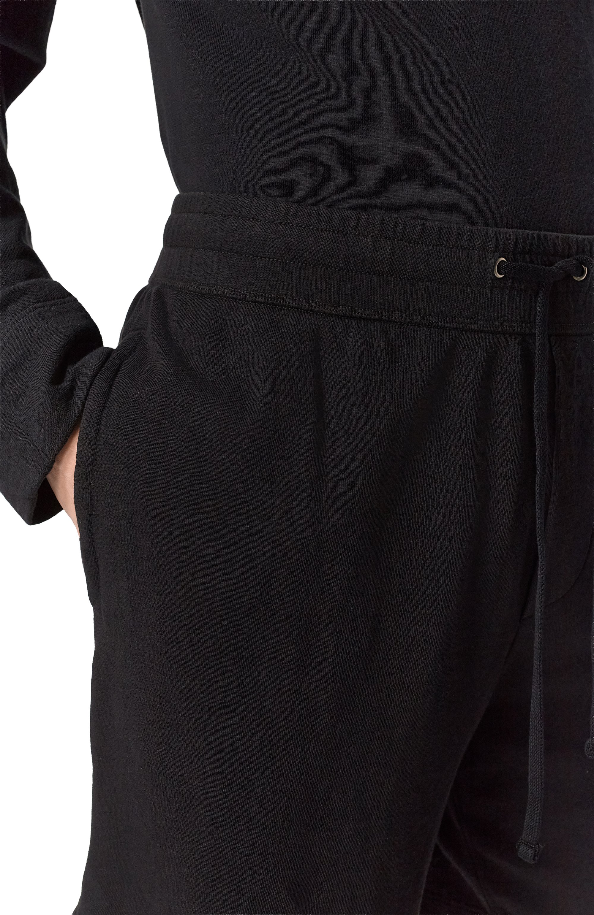 Хлопковые шорты JAMES PERSE черного цвета по цене 30850 руб., арт. MXA4192, фото 5 Хлопковые шорты JAMES PERSE, арт. MXA4192, фото 5