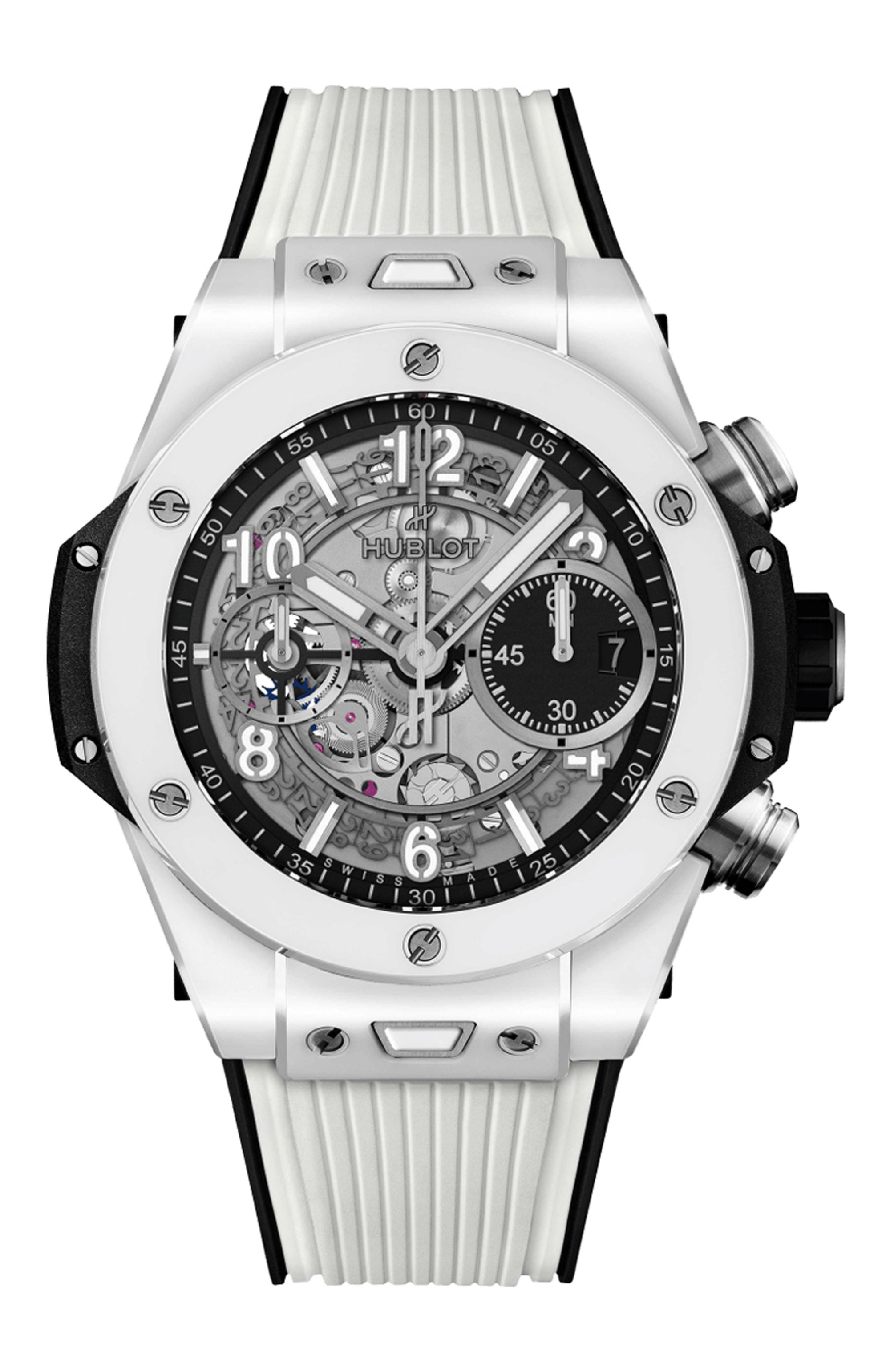 Часы unico white ceramic HUBLOT бесцветного цвета по цене 3263000 руб., арт. 441.HX.1171.RX, фото 1 Часы unico white ceramic HUBLOT, арт. 441.HX.1171.RX, фото 1