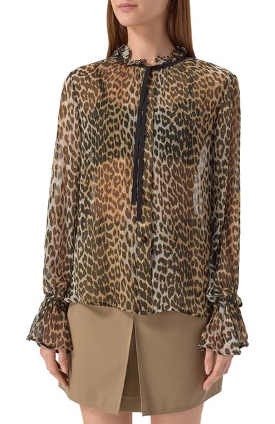 Блузка из вискозы GANNI, арт. W0570, фото 3