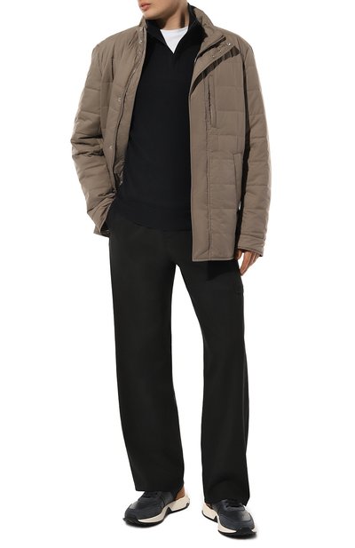 Кашемировый джемпер ZEGNA темно-синего цвета по цене 173500 руб., арт. 127/E8K10, фото 2 Кашемировый джемпер ZEGNA, арт. 127/E8K10, фото 2