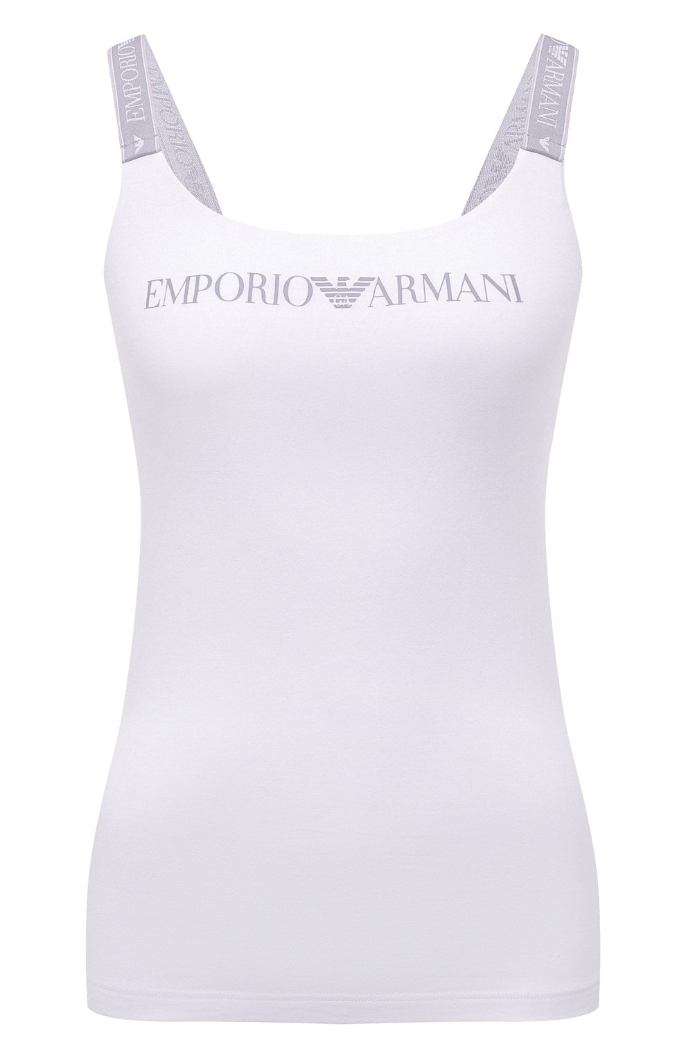 Хлопковая майка EMPORIO ARMANI белого цвета по цене 4310 руб., арт. 164237/2F227, фото 1 Хлопковая майка EMPORIO ARMANI, арт. 164237/2F227, фото 1