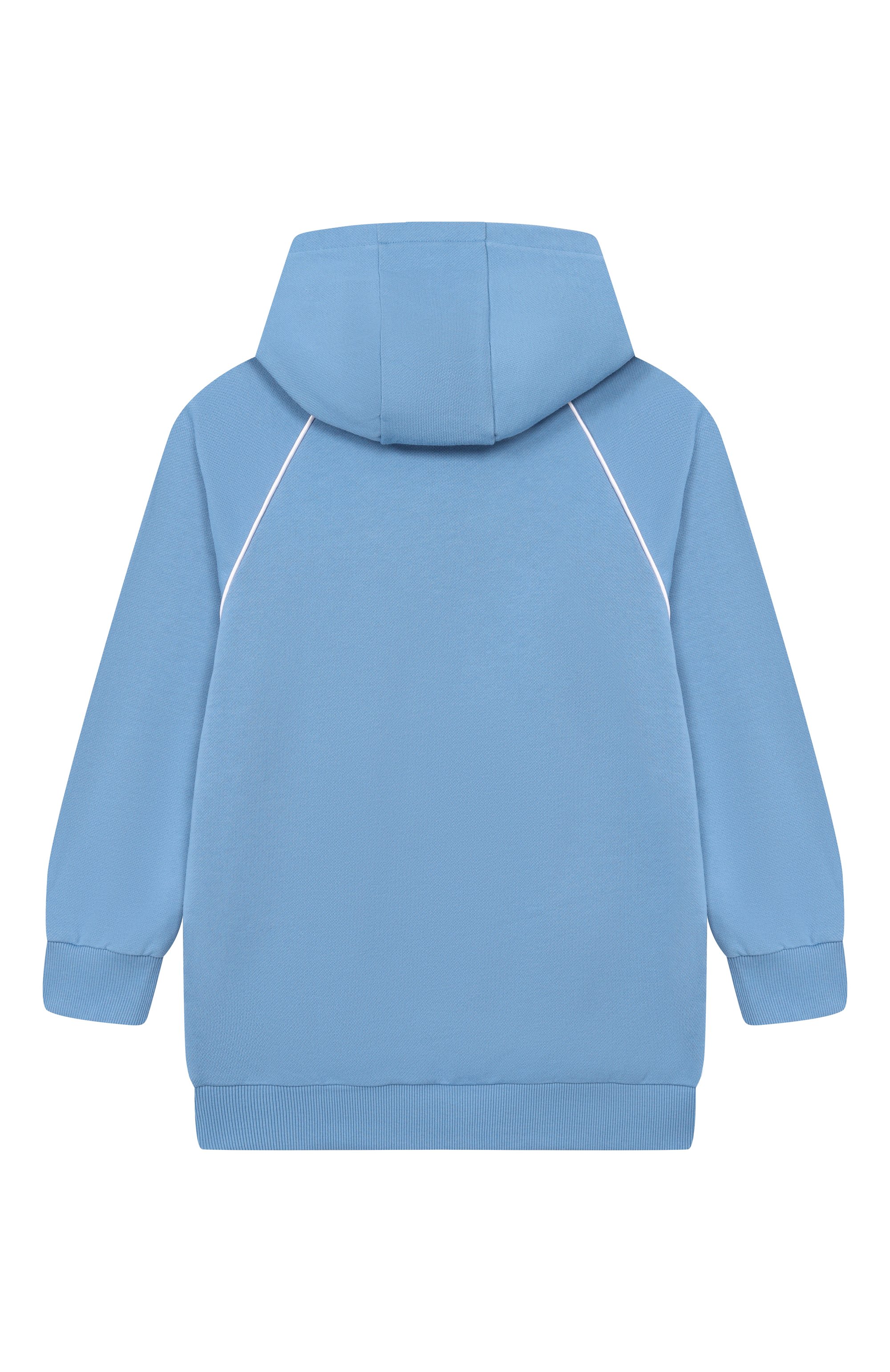 Хлопковое худи BALMAIN голубого цвета по цене 32550 руб., арт. BY4P70, фото 2 Хлопковое худи BALMAIN, арт. BY4P70, фото 2