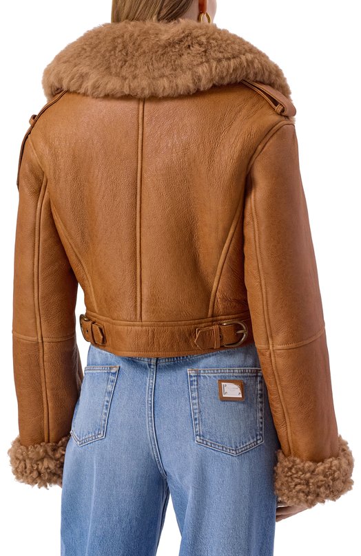 Дубленка из овчины Chloé CH25ACV36202 Коричневый  CH25ACV36202 Фото 4