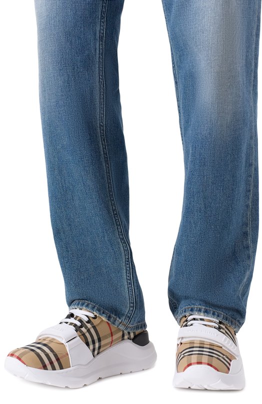 Текстильные кроссовки Ramsey Burberry 8048577 Бежевый  8048577 Фото 3
