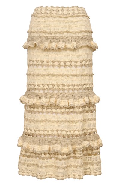 Женская юбка из вискозы и хлопка ZIMMERMANN, арт. 5727SRS262