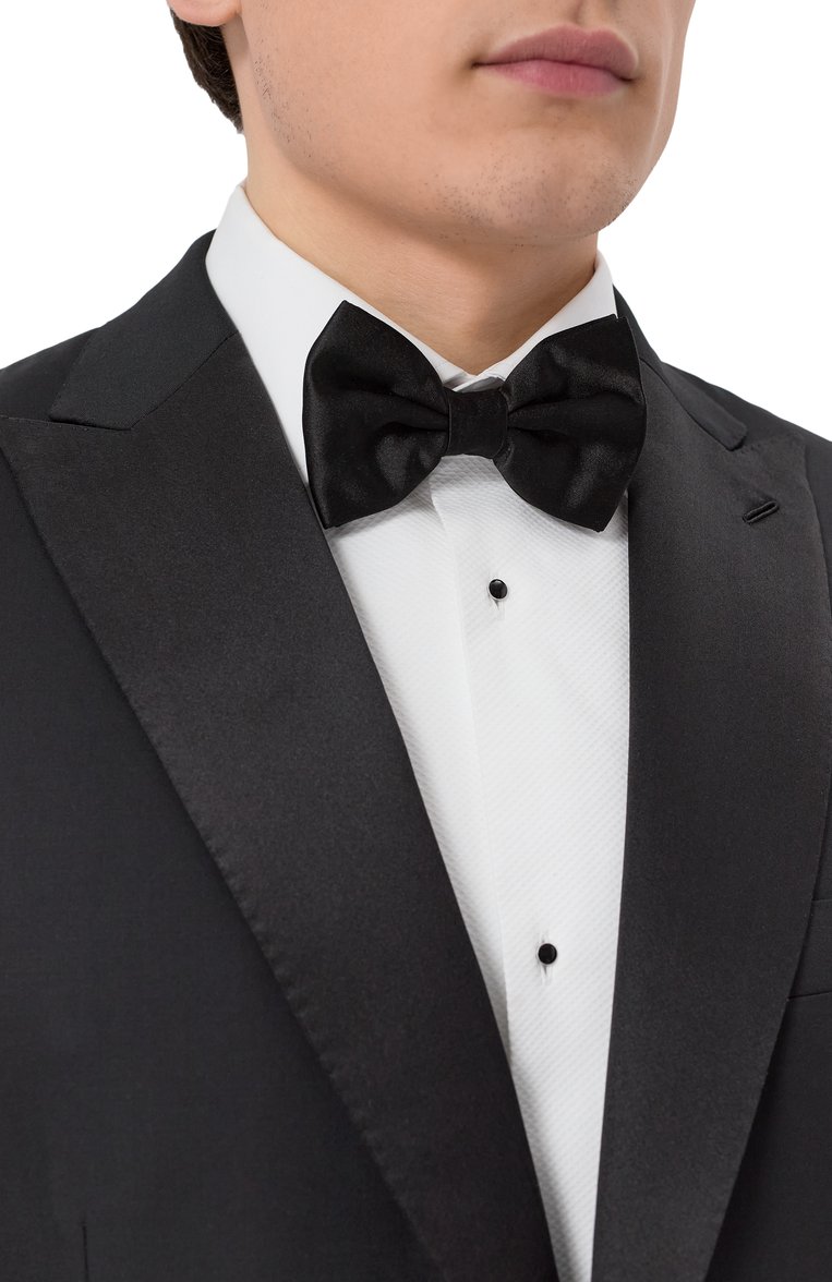 Мужской шелковый галстук-бабочка CORNELIANI черного цвета, арт. 25U908-2520480 | Фото 2 (Нос: Не проставлено; Материал: Текстиль, Шелк; Автоматизация состава: Проставлено)