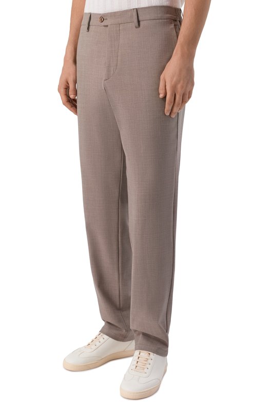 Шерстяные брюки Marco Pescarolo VENT0/5320 Бежевый  VENT0/5320 Фото 3