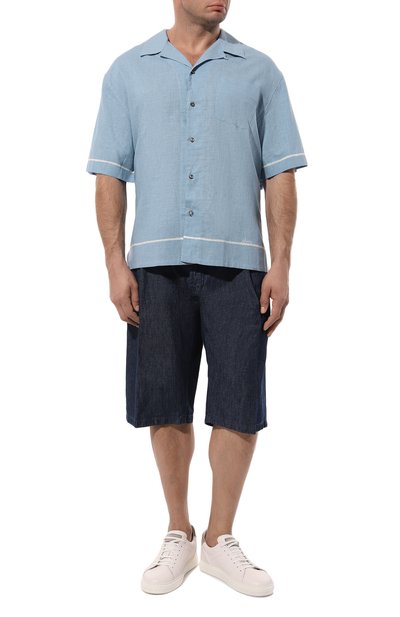 Рубашка изо льна и хлопка BRIONI, арт. SCEN0L/P1128, фото 2