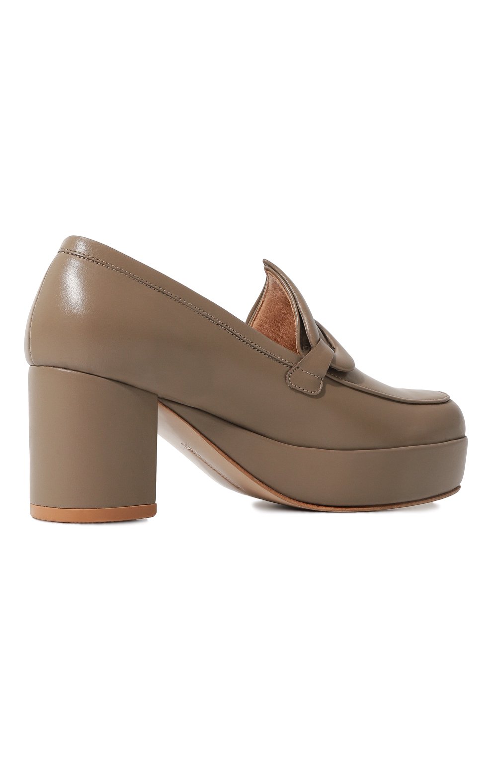 Кожаные туфли AKHMADULLINA темно-бежевого цвета по цене 99900 руб., арт. 1225.8S811/LE102, фото 5 Кожаные туфли AKHMADULLINA, арт. 1225.8S811/LE102, фото 5