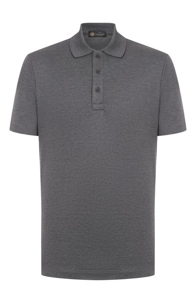 Мужское поло из шелка и хлопка PAUL&SHARK, арт. 15311757