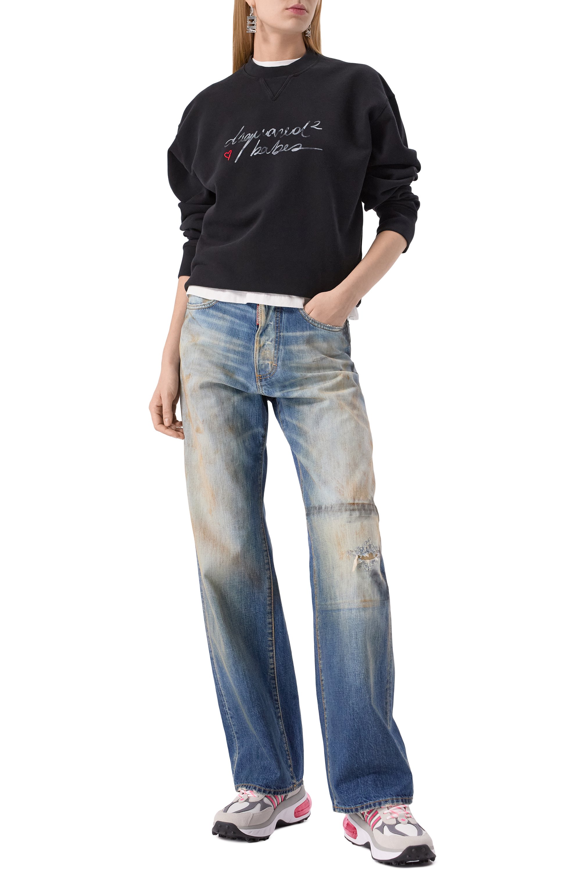 Комбинированные кроссовки bubble DSQUARED2, арт. SNW0297/23808317, фото 2