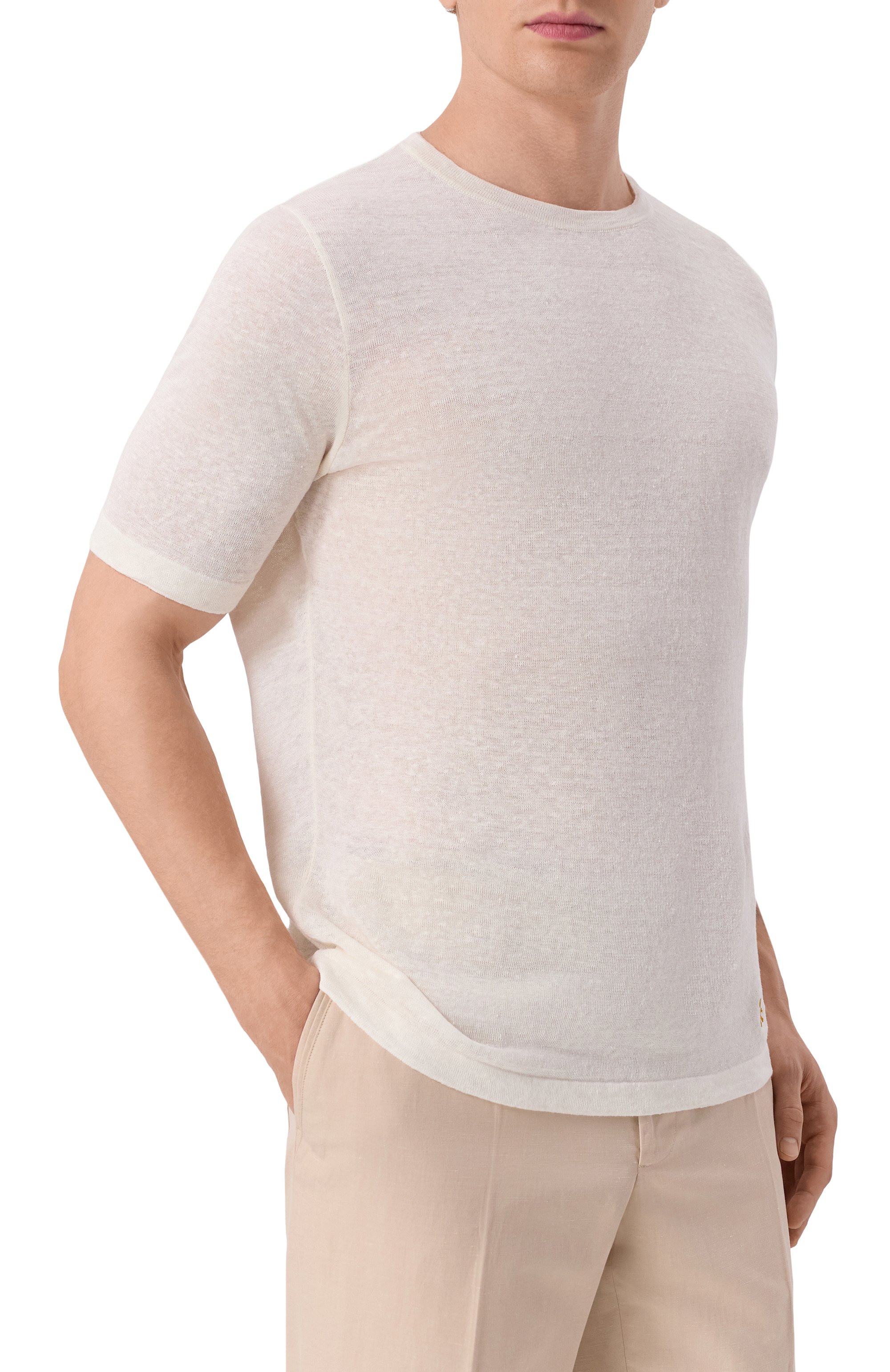 Льняная футболка ZILLI, арт. KRN002M0800VZLI00/48, фото 3