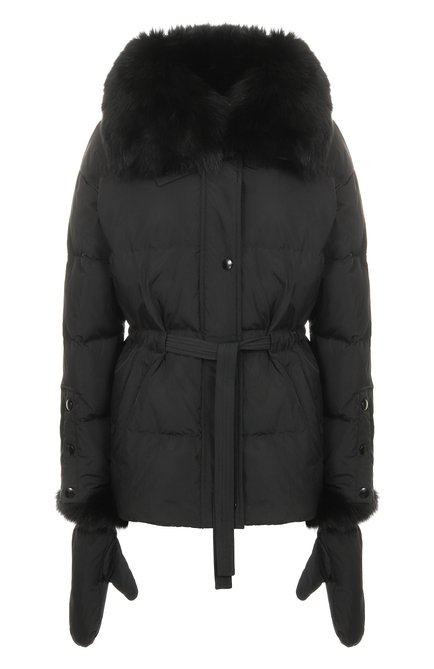 Женский пуховик с отделкой из песца YVES SALOMON, арт. V05572/D0TM