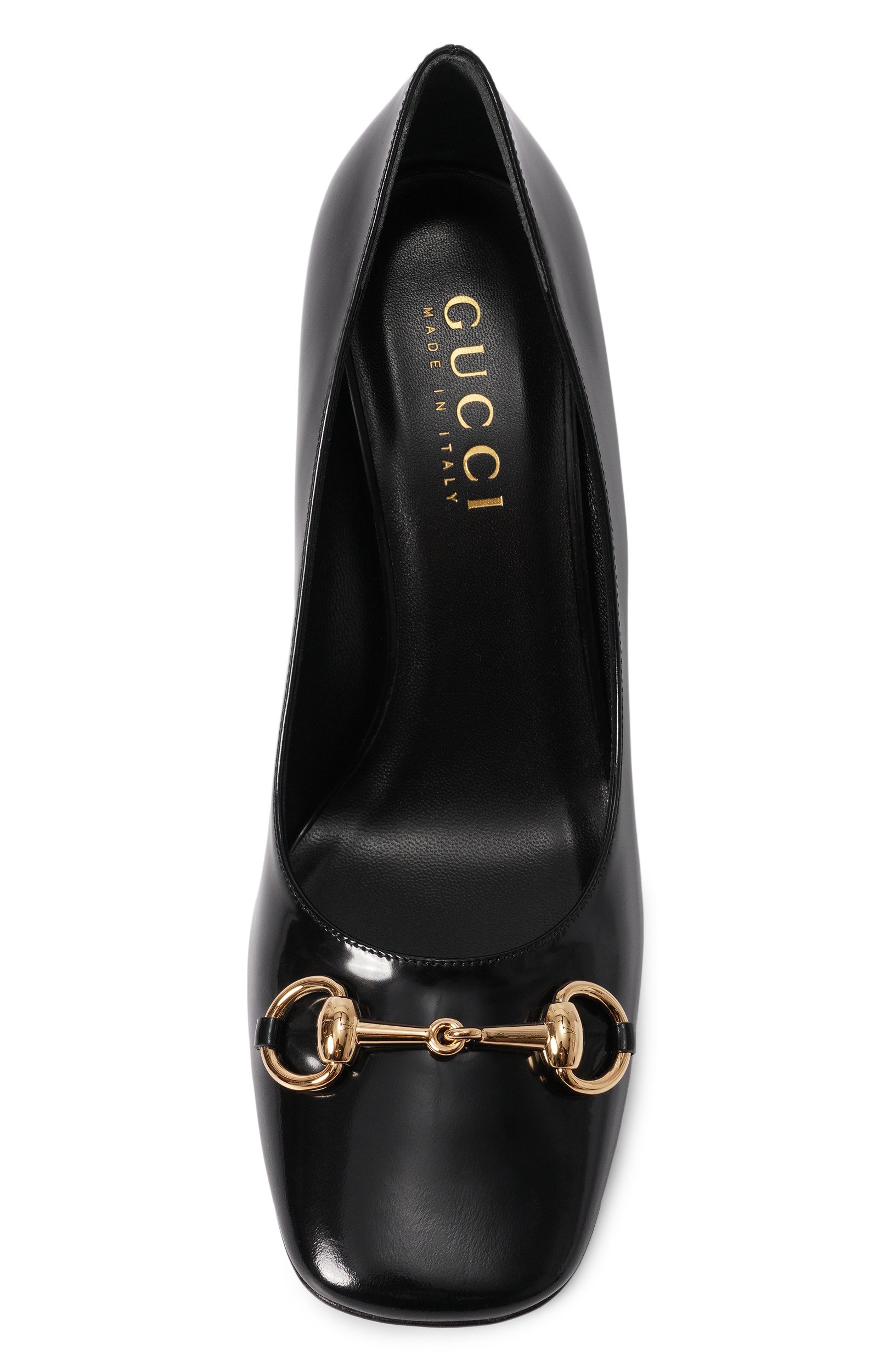 Лакированные туфли signora 85 GUCCI черного цвета по цене 113500 руб., арт. 865410/CLG00, фото 6 Лакированные туфли signora 85 GUCCI, арт. 865410/CLG00, фото 6
