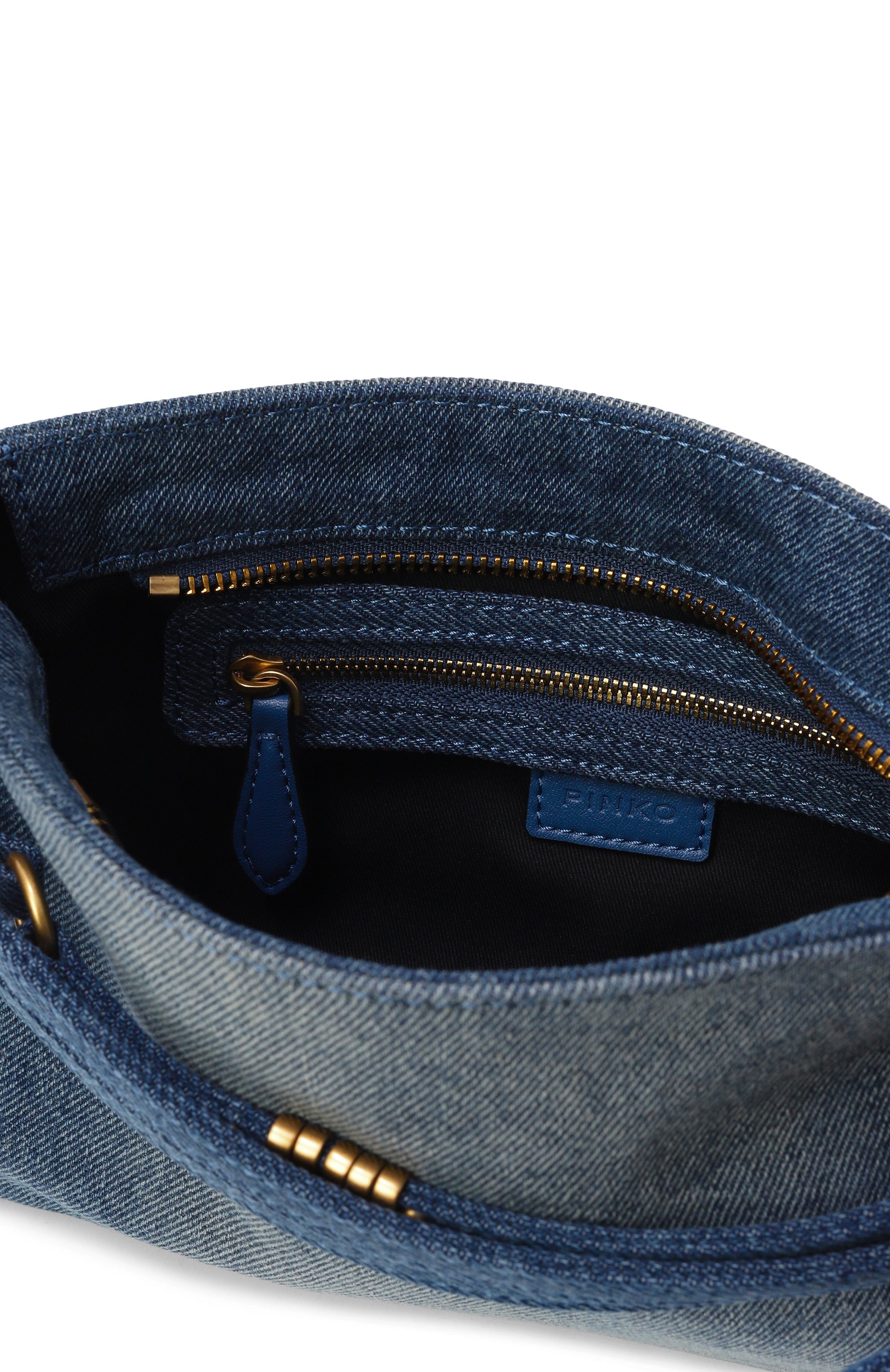 Сумка belt mini PINKO синего цвета по цене 29950 руб., арт. 106177/A31G, фото 5 Сумка belt mini PINKO, арт. 106177/A31G, фото 5