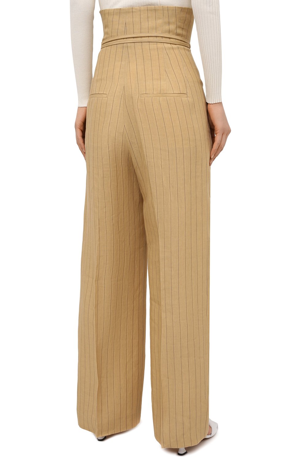 Льняные брюки JACQUEMUS, арт. 211PA05/112851, фото 4