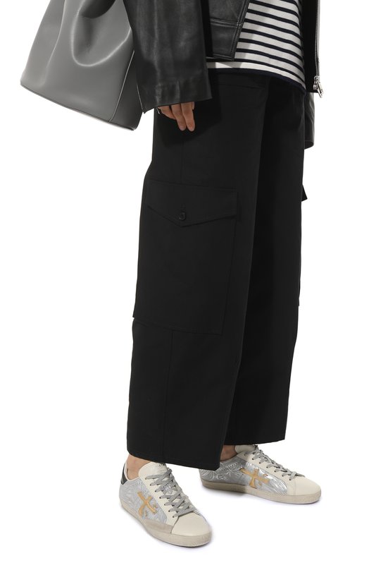 Комбинированные кеды Steven-D Premiata STEVEND/VAR6189 Серебряный  STEVEND/VAR6189 Фото 3