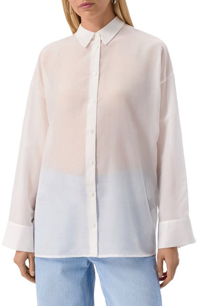 Рубашка из хлопка и шелка 12 STOREEZ, арт. 130614, фото 3