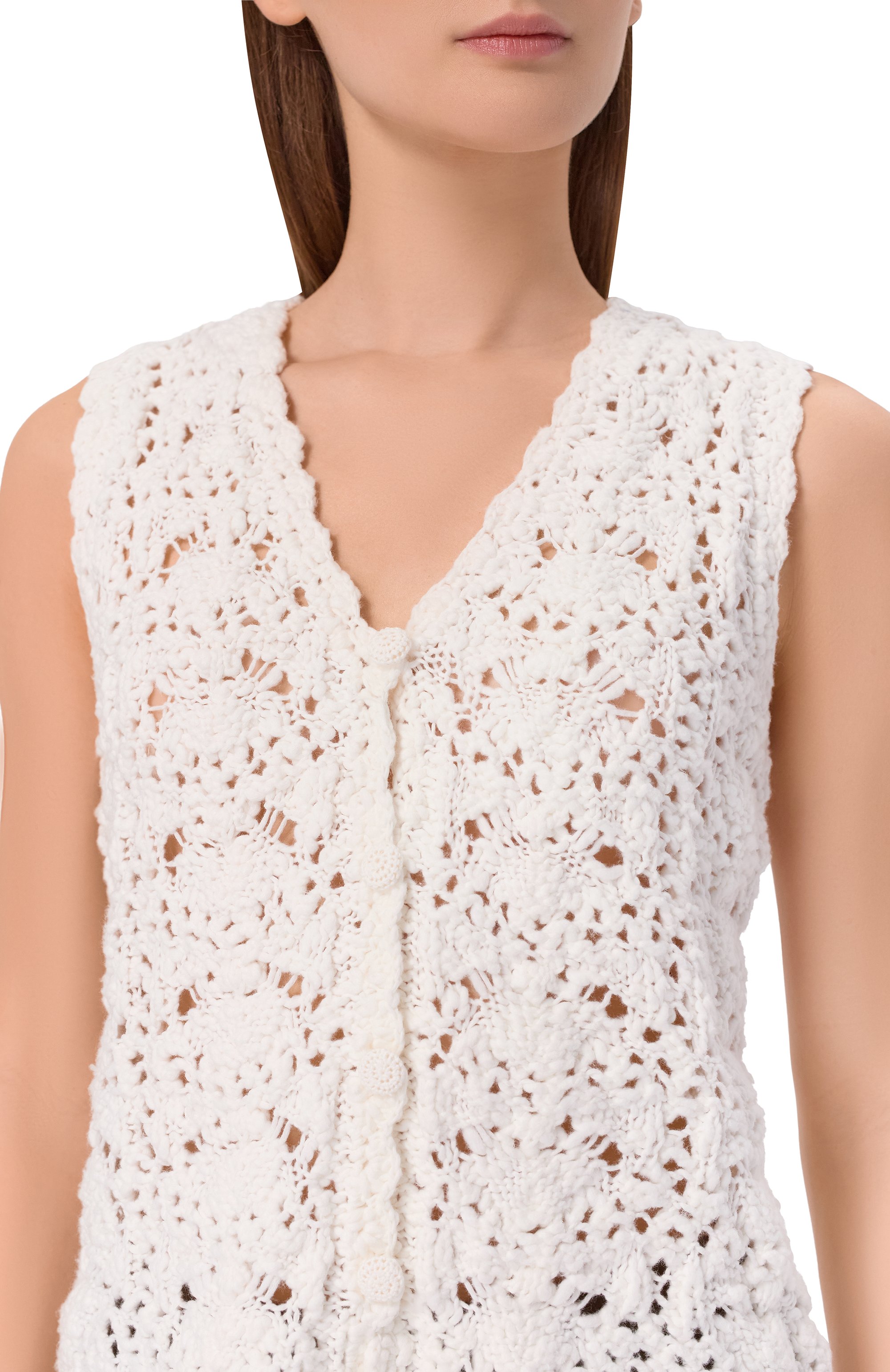 Хлопковый жилет OLOLOL, арт. OLKNVT002/101/BASE, фото 5