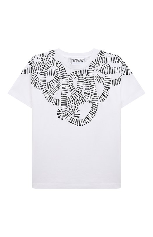 

Хлопковая футболка Marcelo Burlon Kids of Milan, Белый
