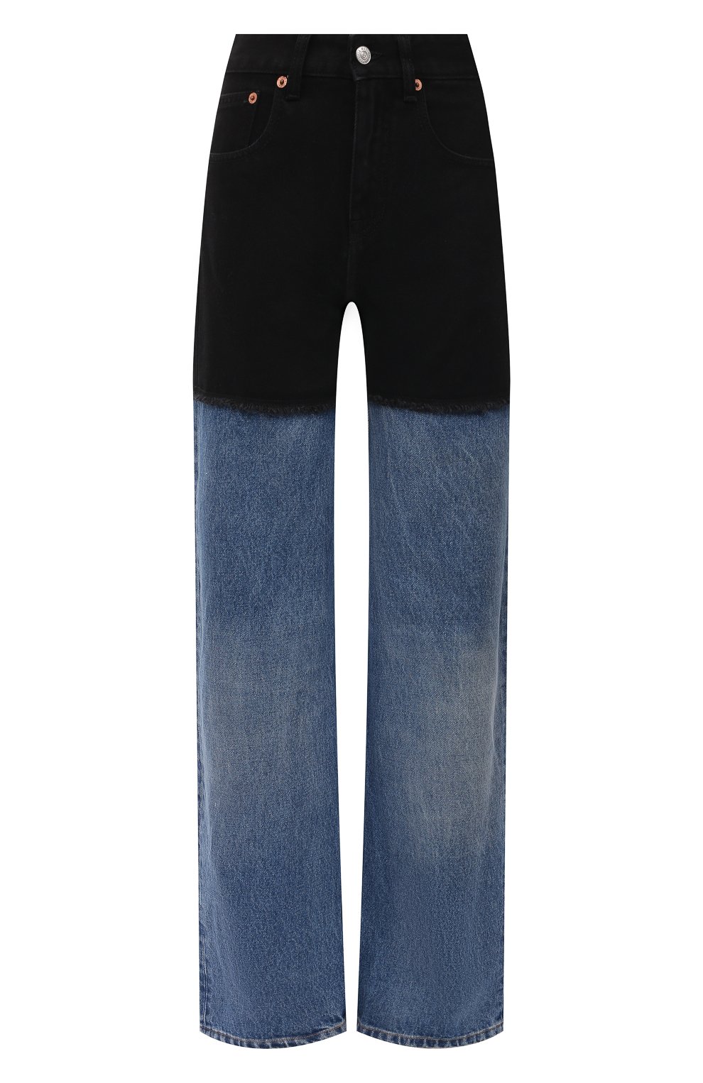 Джинсы MM6 темно-синего цвета по цене 35000 руб., арт. S52LA0142/S30589, фото 1 Джинсы MM6, арт. S52LA0142/S30589, фото 1