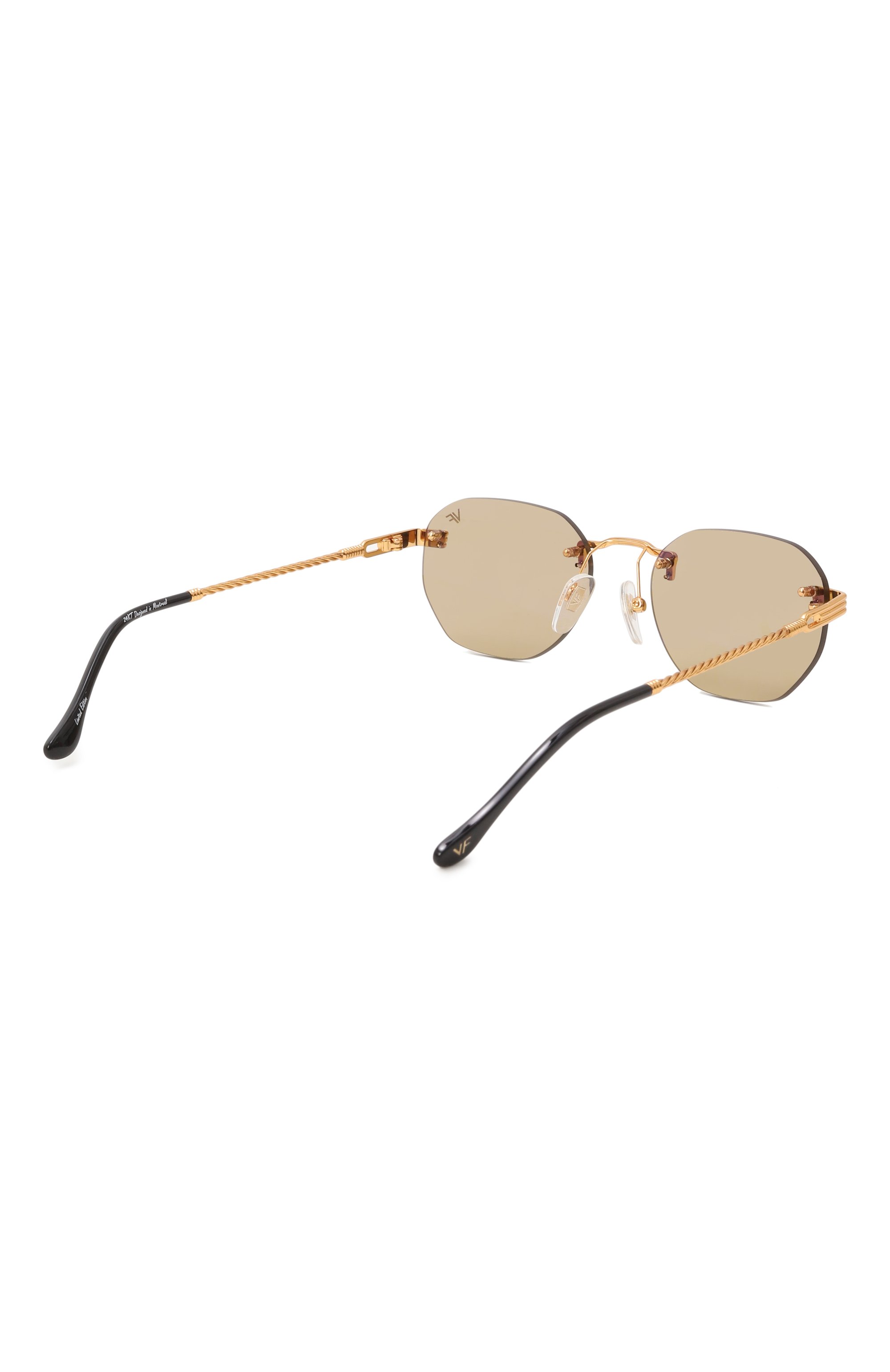 Солнцезащитные очки VINTAGE FRAMES, арт. DETR0IT PLAYER 24KT G0LD/AMBER, фото 5