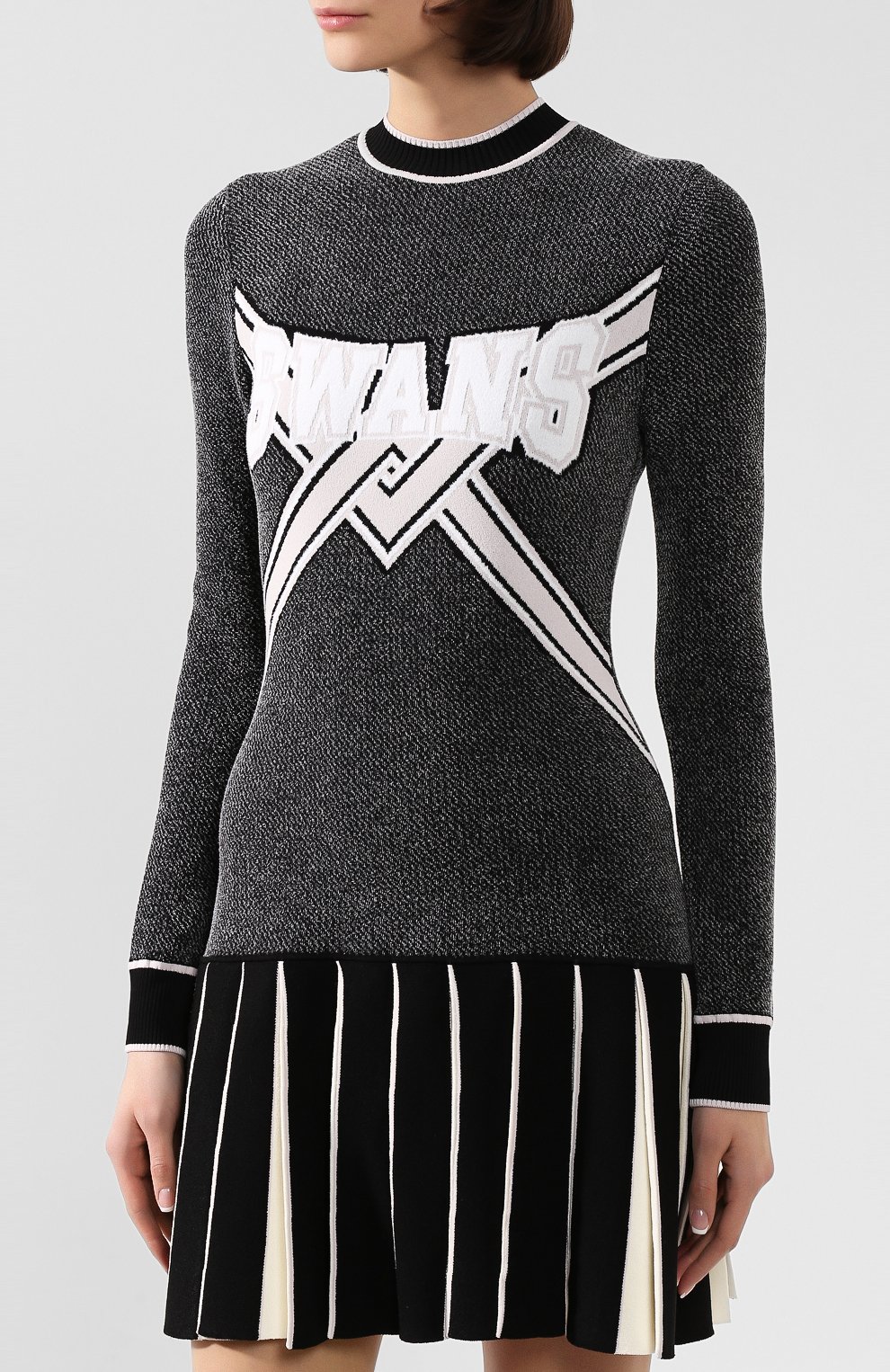Платье OFF-WHITE черного цвета по цене 138000 руб., арт. 0WHI015E19B700731002, фото 3 Платье OFF-WHITE, арт. 0WHI015E19B700731002, фото 3