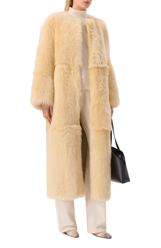 Шуба из овчины Loulou de Saison SIBA Бежевый  SIBA Фото 2