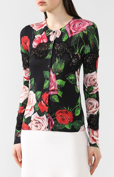 Кардиган из смеси шерсти и хлопка DOLCE & GABBANA, арт. FX359T/JAHEL, фото 3