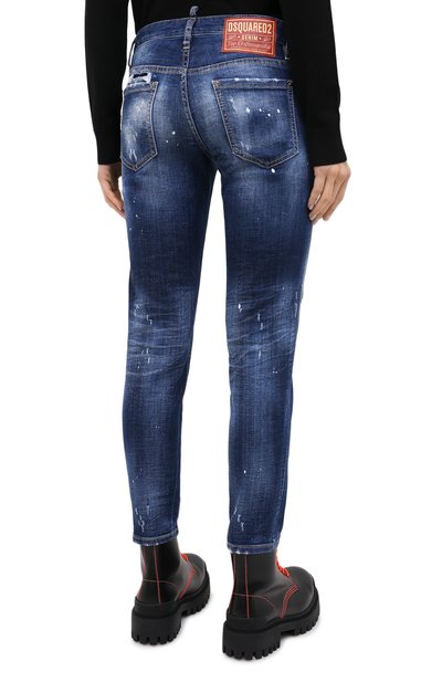 Джинсы DSQUARED2 синего цвета по цене 62150 руб., арт. S75LB0384/S30342, фото 4 Джинсы DSQUARED2, арт. S75LB0384/S30342, фото 4