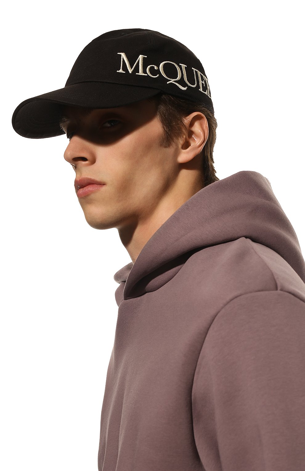 Хлопковая бейсболка ALEXANDER MCQUEEN, арт. 632896/4105Q, фото 2