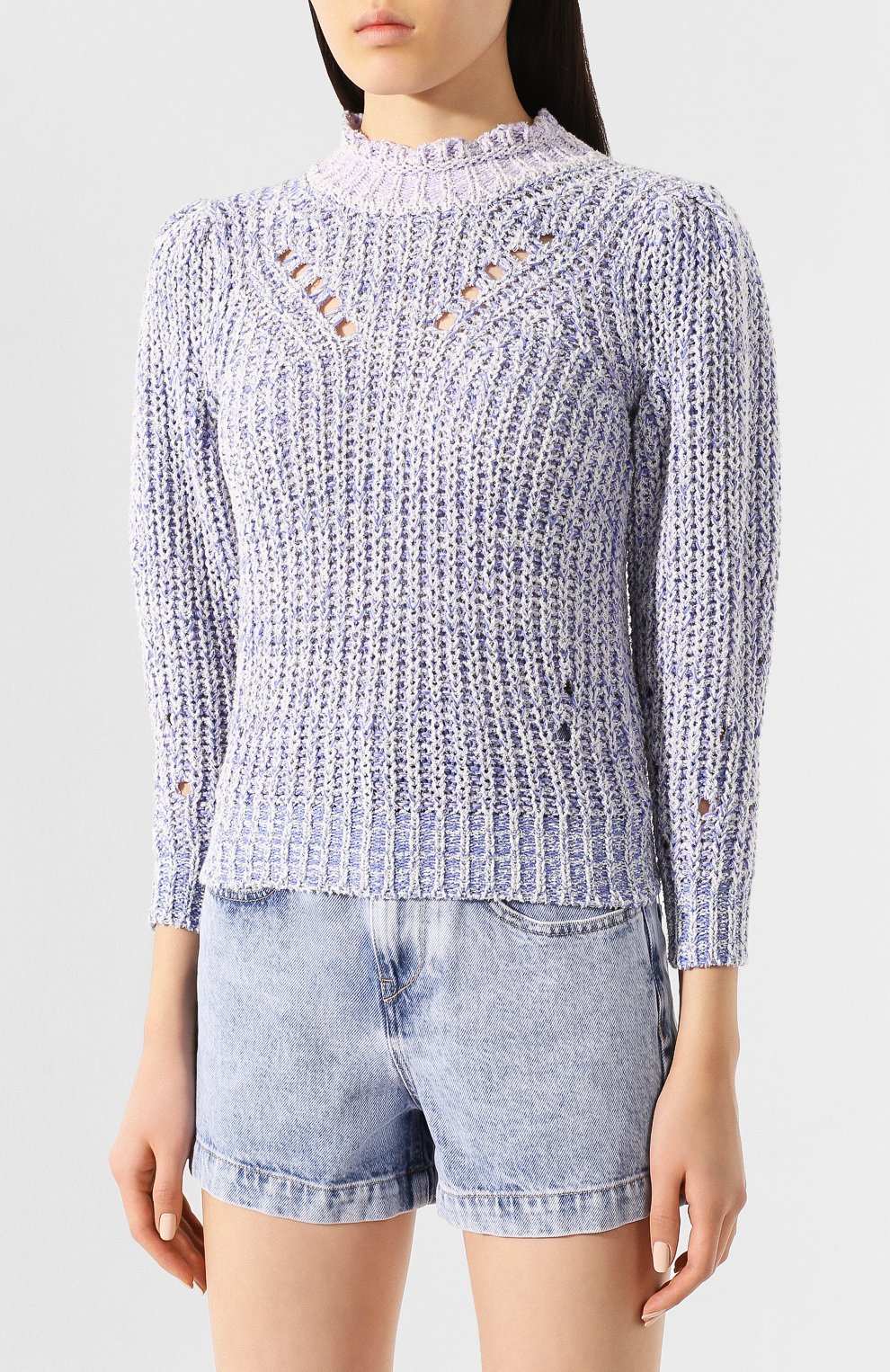 Хлопковый свитер ISABEL MARANT ETOILE, арт. PU1235-20P051E/L0TIYA, фото 3