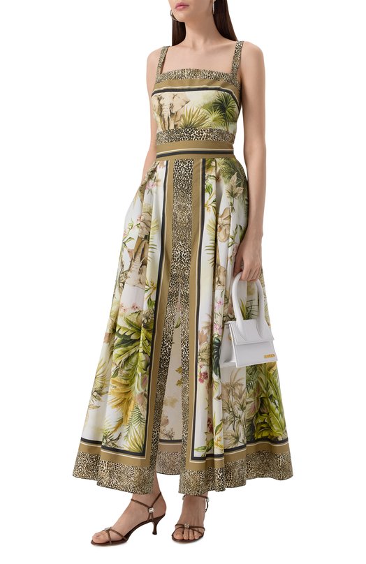 Хлопковая юбка Elie Saab SK175PS25 Разноцветный  SK175PS25 Фото 2