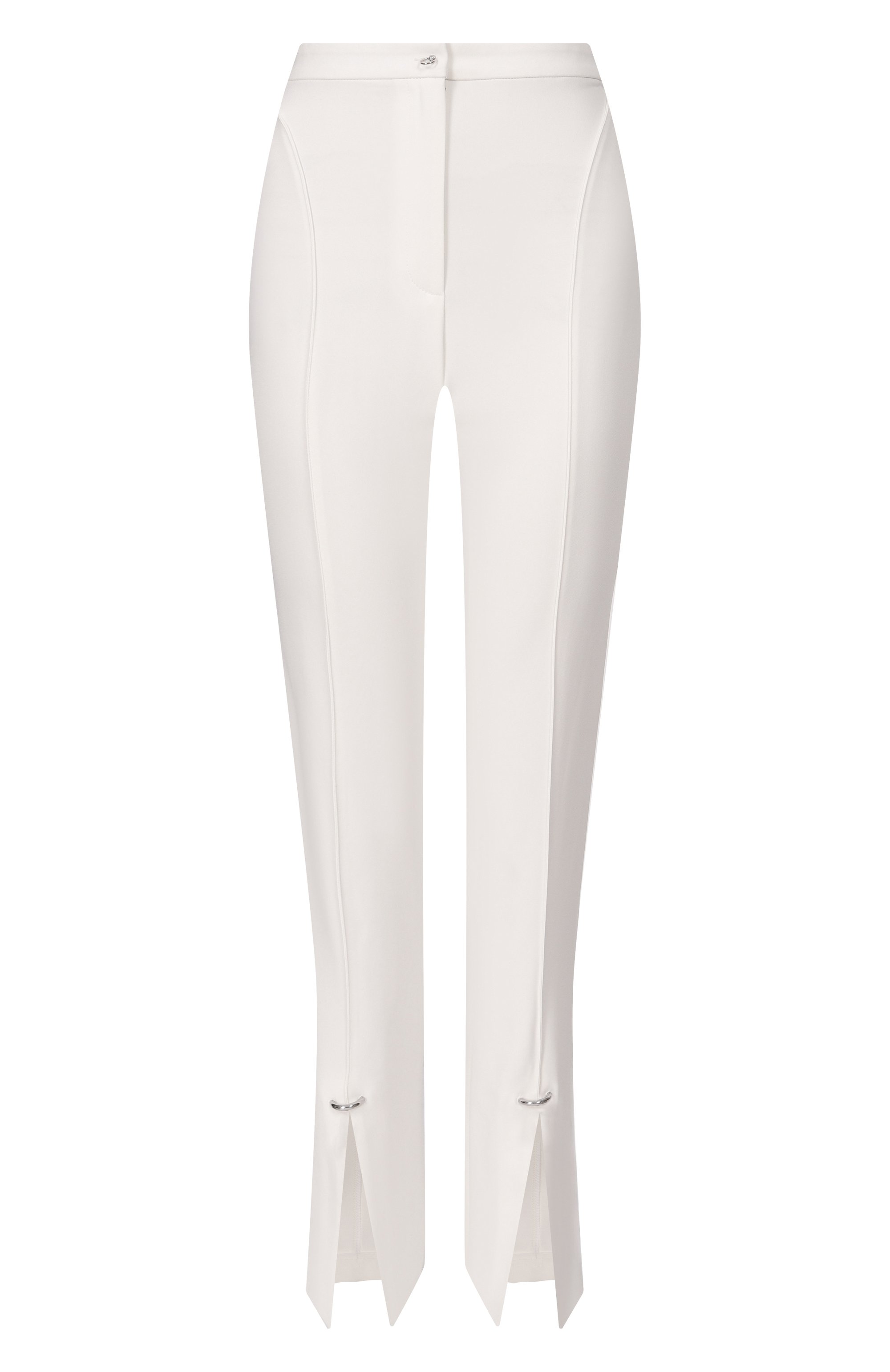 Брюки из вискозы MUGLER молочного цвета по цене 122500 руб., арт. 25P1PA0440470, фото 1 Брюки из вискозы MUGLER, арт. 25P1PA0440470, фото 1